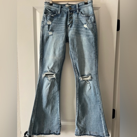 Altar'd State Denim - Distressed Flared Women's Jeans